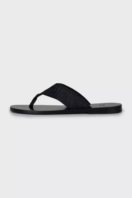 Men's Slippers with Signature Print