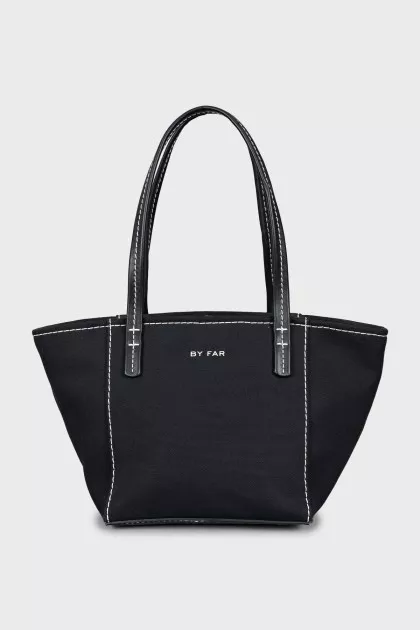 Tote bag with contrast stitching