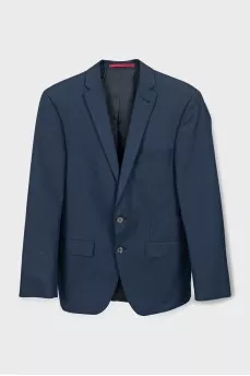 Men's Blue Striped Suit