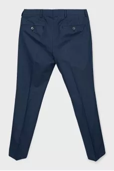 Men's Blue Striped Suit