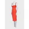 Bodycon dress decorated with chain