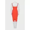 Bodycon dress decorated with chain
