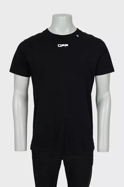 Men's T-shirt with print on the back