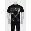 Men's T-shirt with print on the back