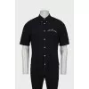 Men's Black Short Sleeve Shirt