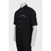 Men's Black Short Sleeve Shirt
