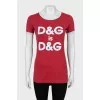 Fitted T-shirt with print