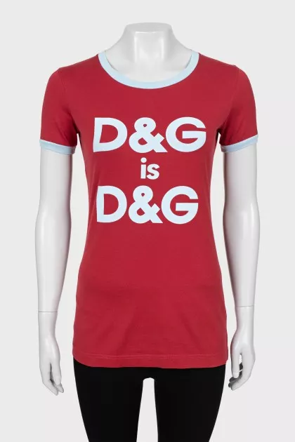 Fitted T-shirt with print