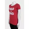 Fitted T-shirt with print