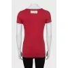 Fitted T-shirt with print