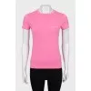 Pink slim fit t-shirt
