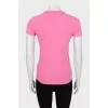 Pink slim fit t-shirt
