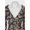 Paisley Print Neck Jumpsuit