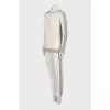 Two-tone cashmere suit