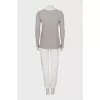 Two-tone cashmere suit