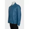 Men's Leather Jacket With Patch