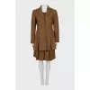 Wool suit with skirt and blouse