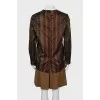 Wool suit with skirt and blouse