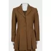 Wool suit with skirt and blouse
