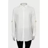 Linen shirt with belt