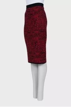 Pencil skirt in signature print