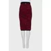 Pencil skirt in signature print