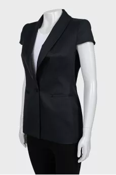Dark blue short sleeve vest