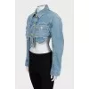Cropped denim jacket