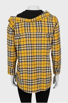 Клетчатая рубашка свободного кроя