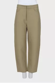 Pants in a scar of a narrowed cut