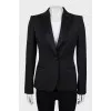 Black jacket with satin lapels