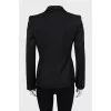 Black jacket with satin lapels