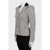 Fitted jacket with metal buttons