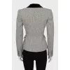 Fitted jacket with metal buttons
