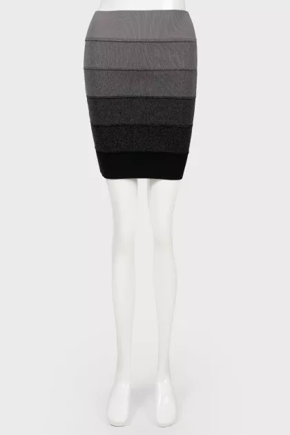 Gradient print skirt