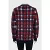 Long pile sweater with tag