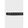 Braided belt with massive buckle