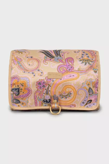 Paisley Print Cosmetic Bag
