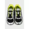 Textile sneakers with print on the sole