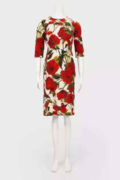 Dress in floral print