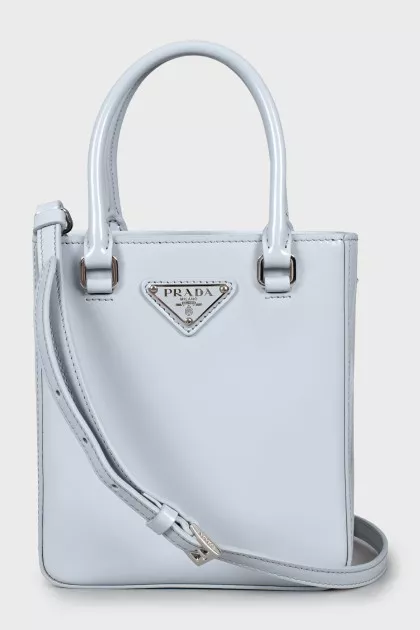 Rectangular patent leather bag