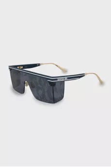 Mens blue sunglasses mask