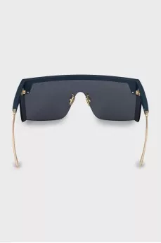 Mens blue sunglasses mask