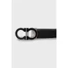 Black leather belt