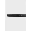 Black leather belt