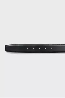 Black leather belt