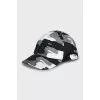 Cap with logo in military print