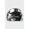 Cap with logo in military print