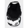 Cap with logo in military print