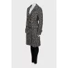 Printed fitted coat